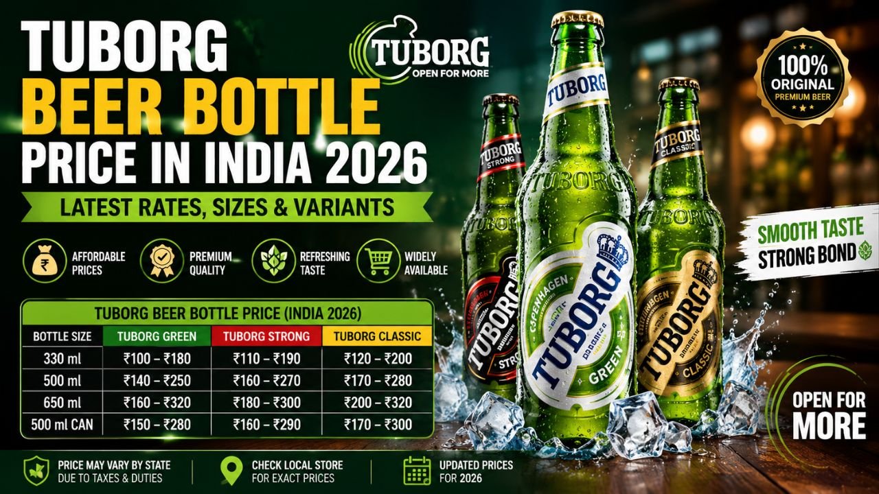 Tuborg Beer Bottle Price in India