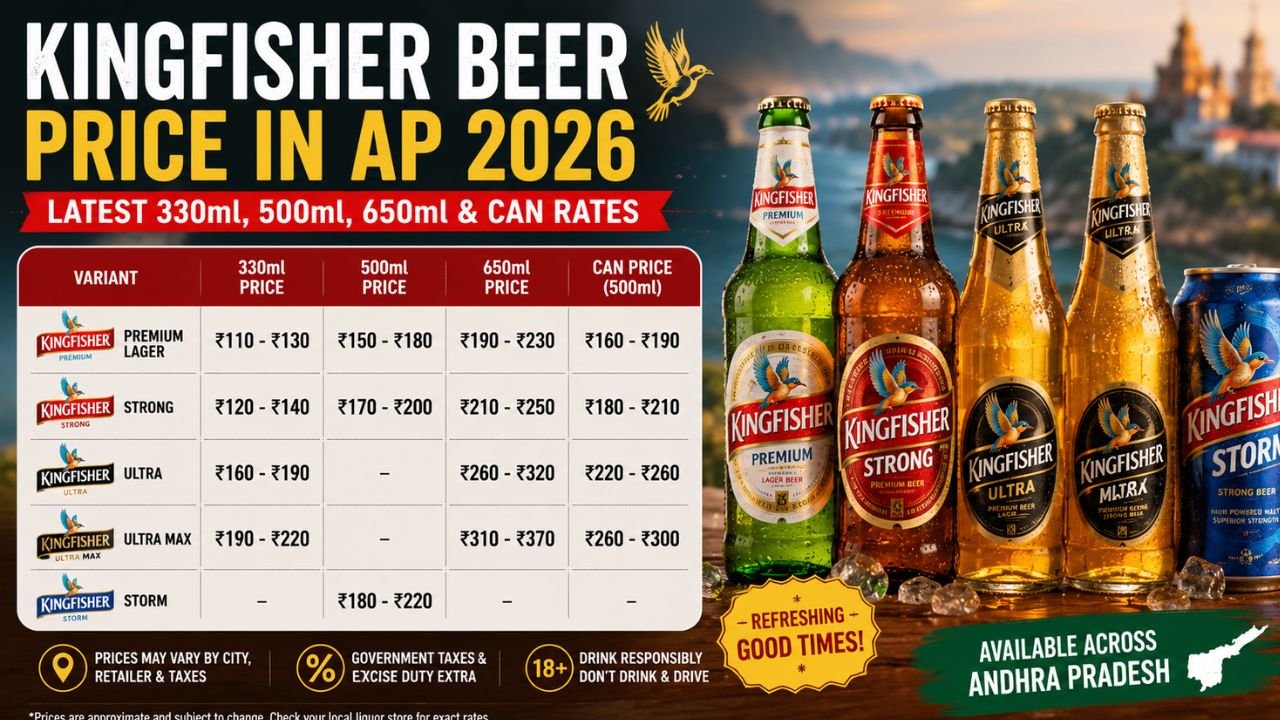 Kingfisher Beer Price in AP