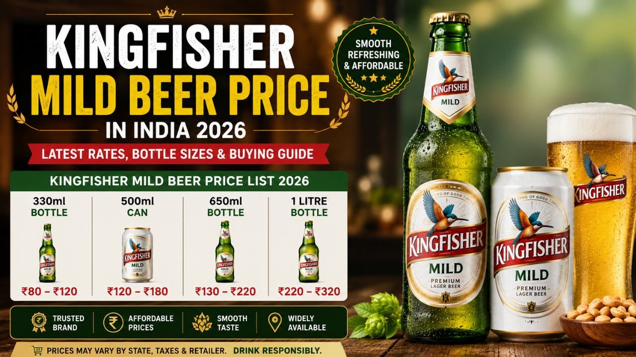 Kingfisher Mild Beer Price in India